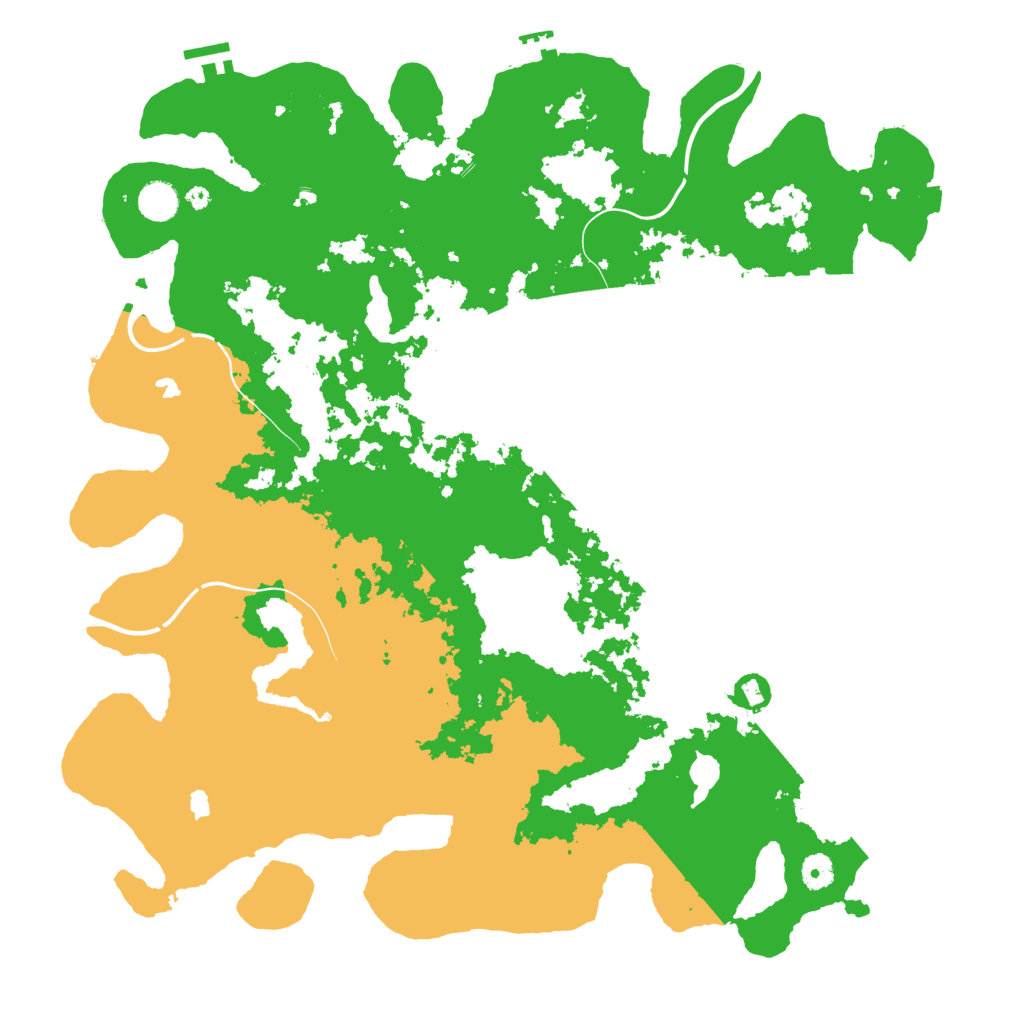 Biome Rust Map: Procedural Map, Size: 4500, Seed: 1740793438