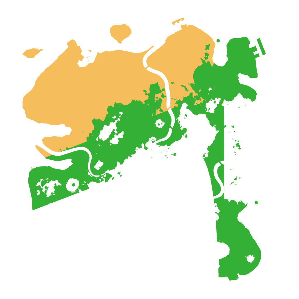 Biome Rust Map: Procedural Map, Size: 3500, Seed: 3486