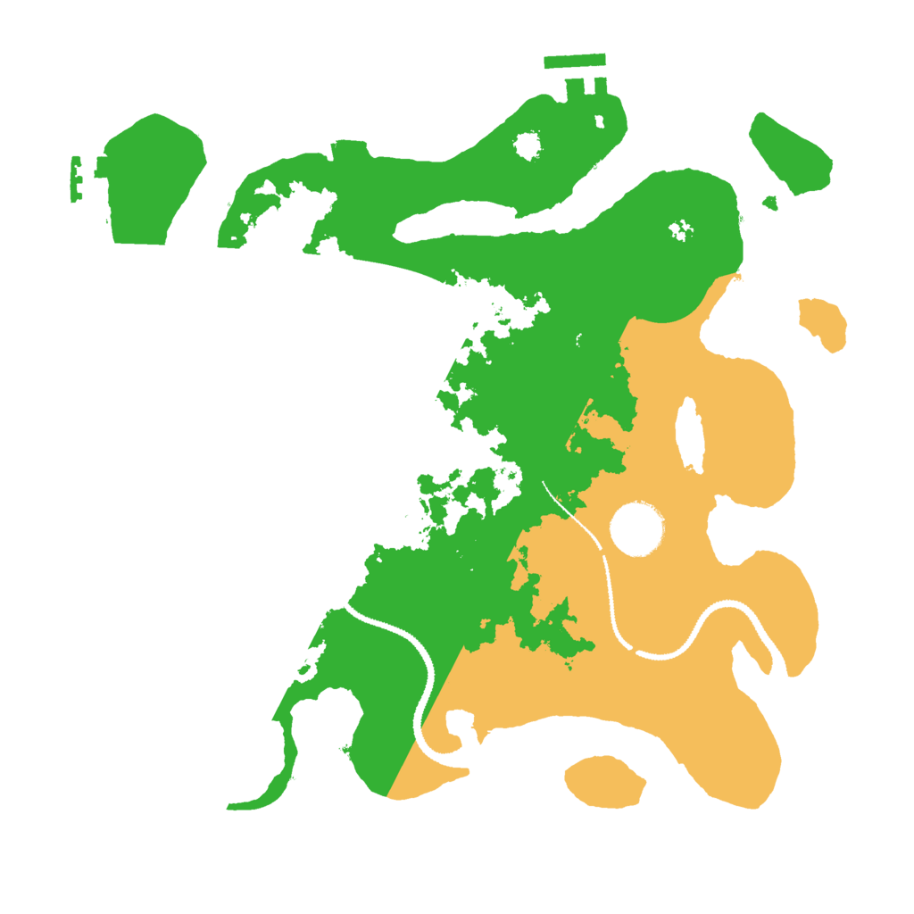 Biome Rust Map: Procedural Map, Size: 3000, Seed: 244776577