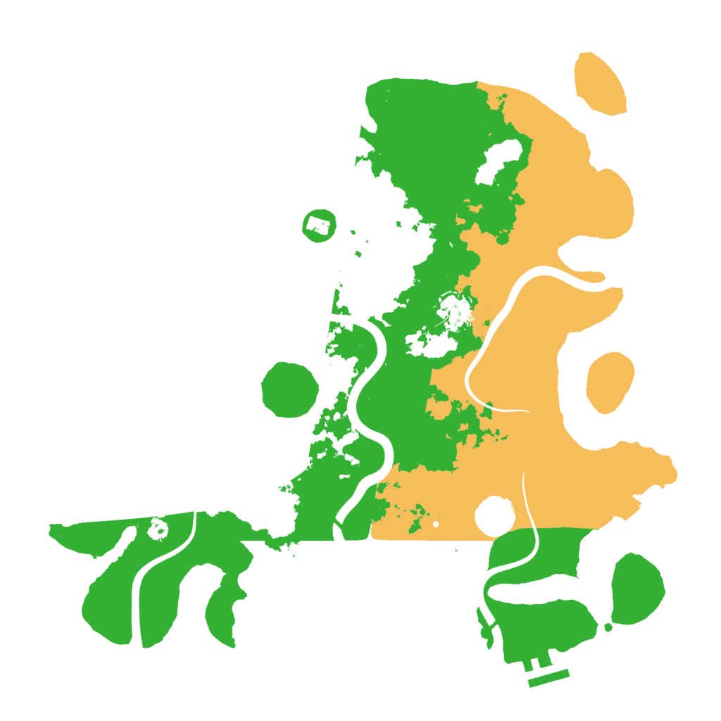 Biome Rust Map: Procedural Map, Size: 3500, Seed: 2050915614