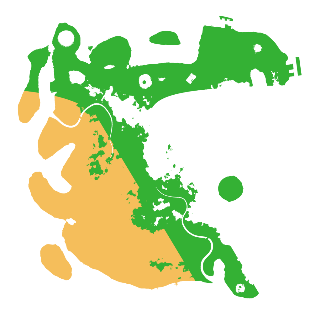 Biome Rust Map: Procedural Map, Size: 3500, Seed: 2137968837