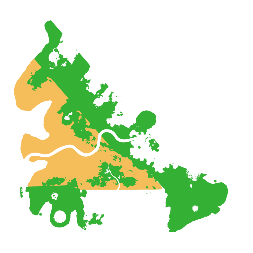 Biome Rust Map: Procedural Map, Size: 3700, Seed: 843158165