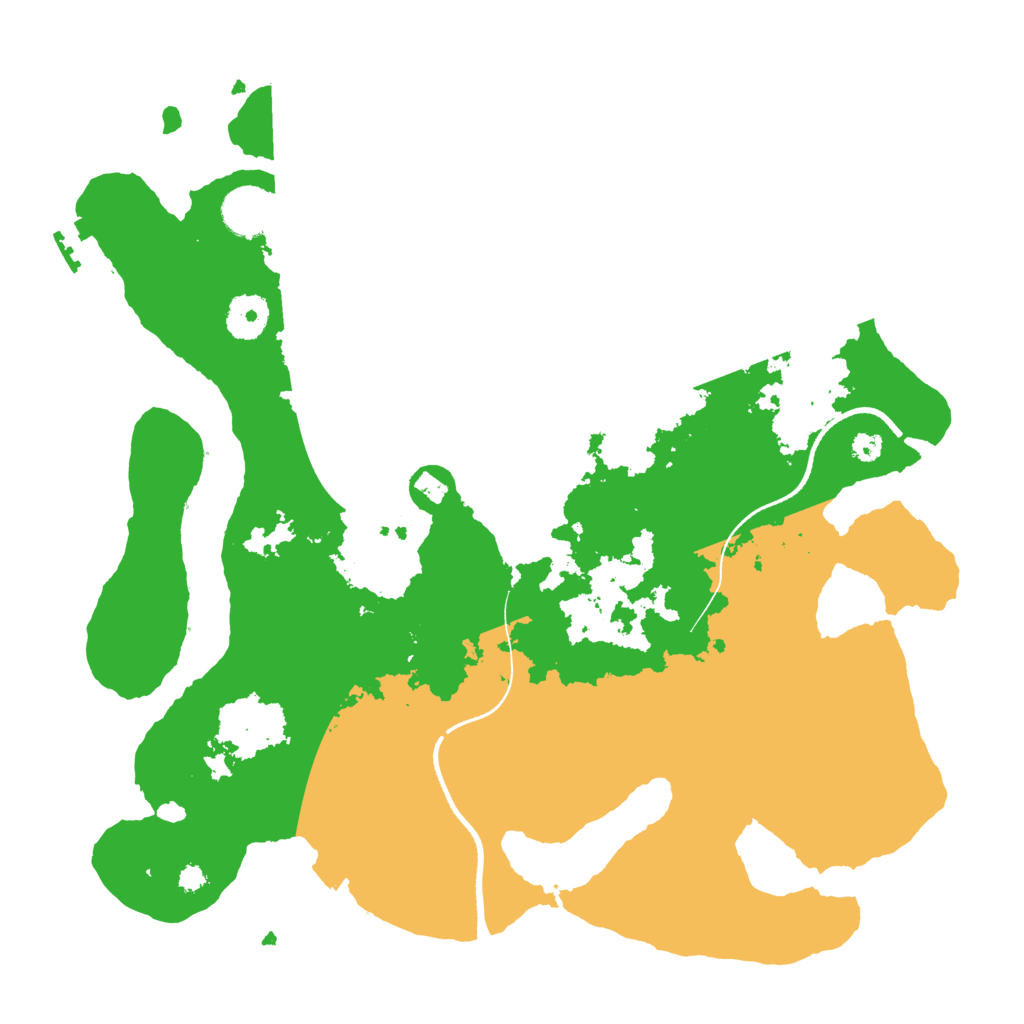Biome Rust Map: Procedural Map, Size: 3500, Seed: 306470091