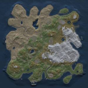 Thumbnail Rust Map: Procedural Map, Size: 4000, Seed: 1479532762, 15 Monuments