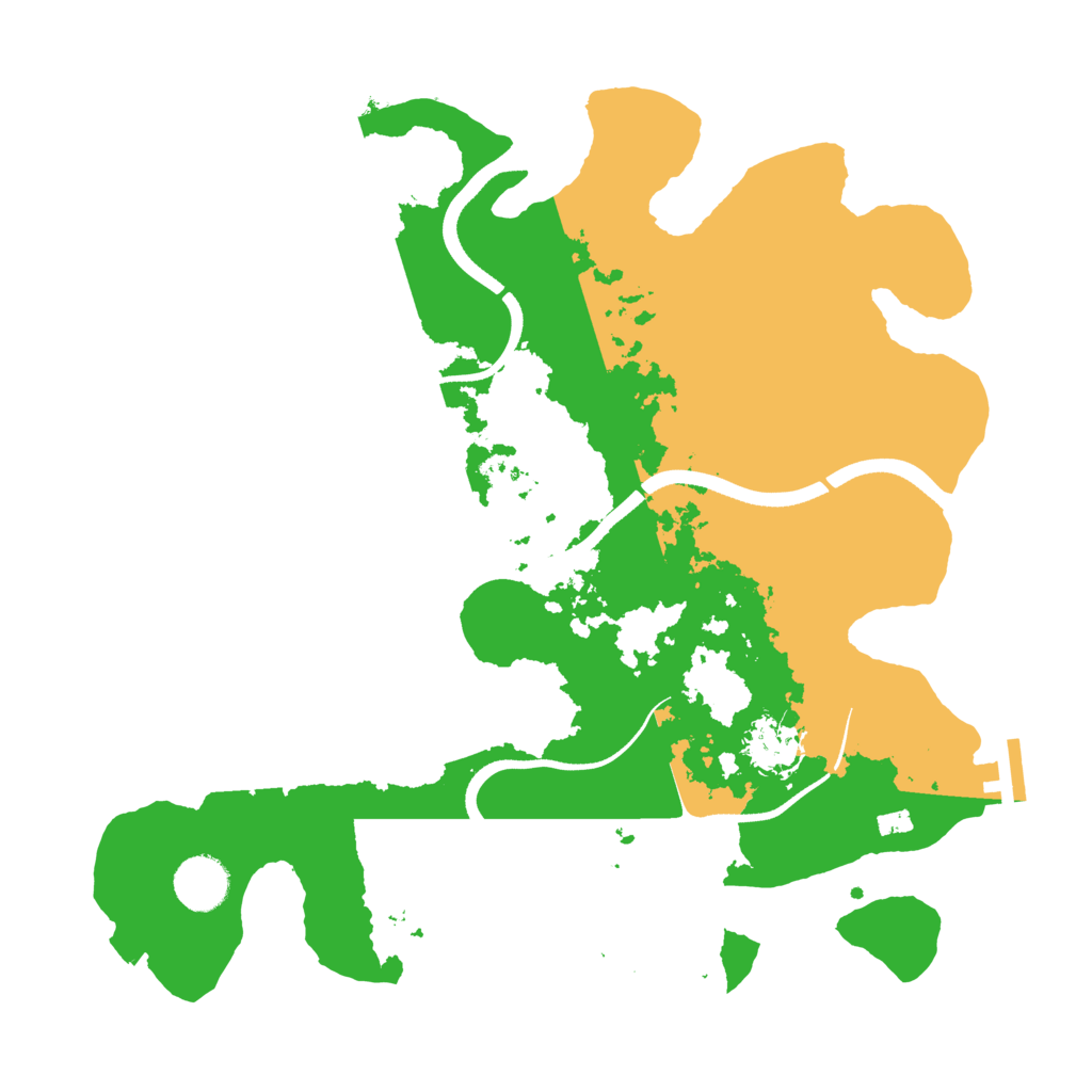 Biome Rust Map: Procedural Map, Size: 3500, Seed: 1019424645