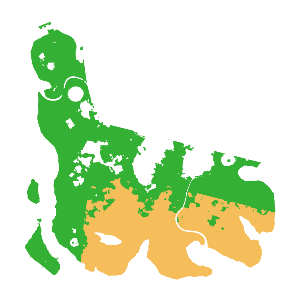 Biome Rust Map: Procedural Map, Size: 3500, Seed: 458444450