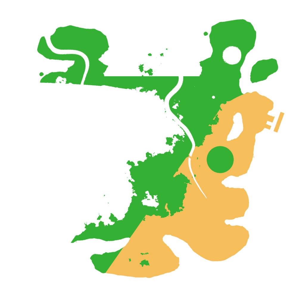 Biome Rust Map: Procedural Map, Size: 3000, Seed: 10284