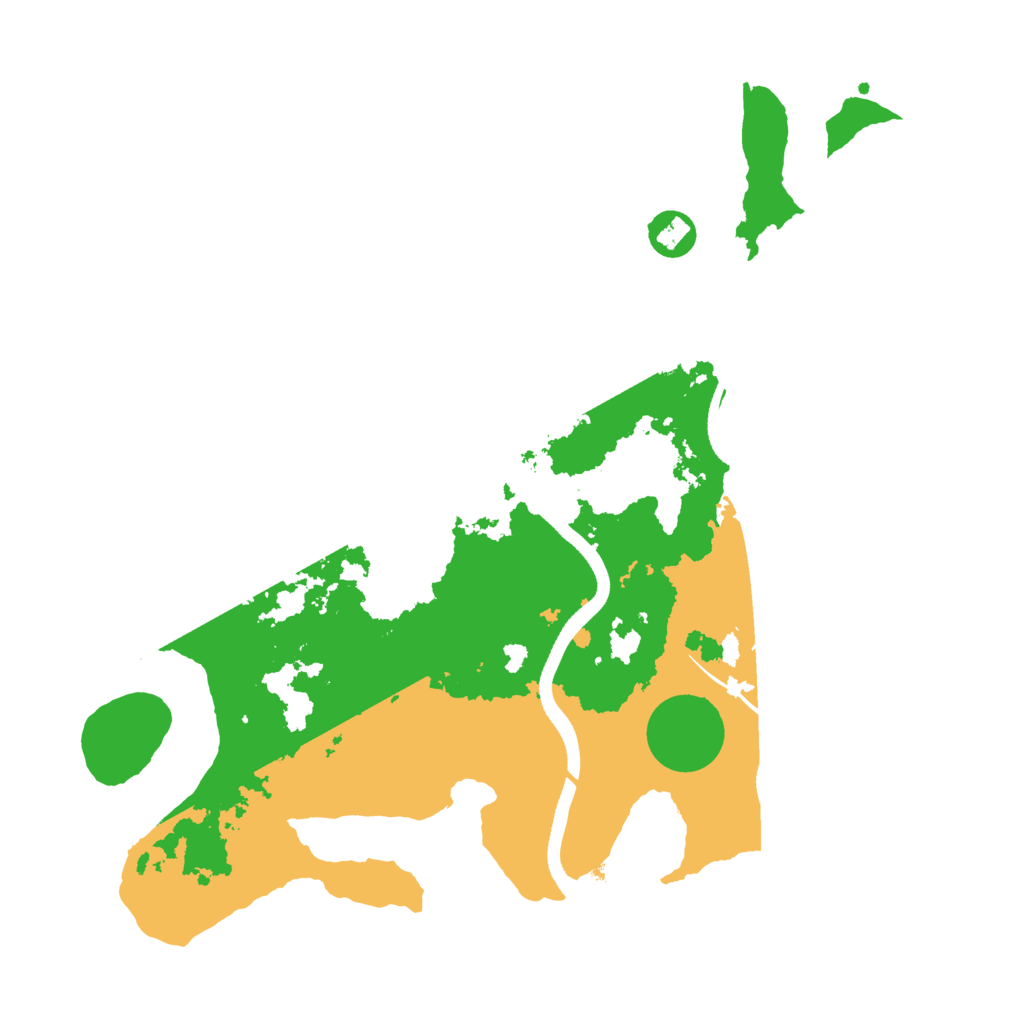 Biome Rust Map: Procedural Map, Size: 3500, Seed: 440257210