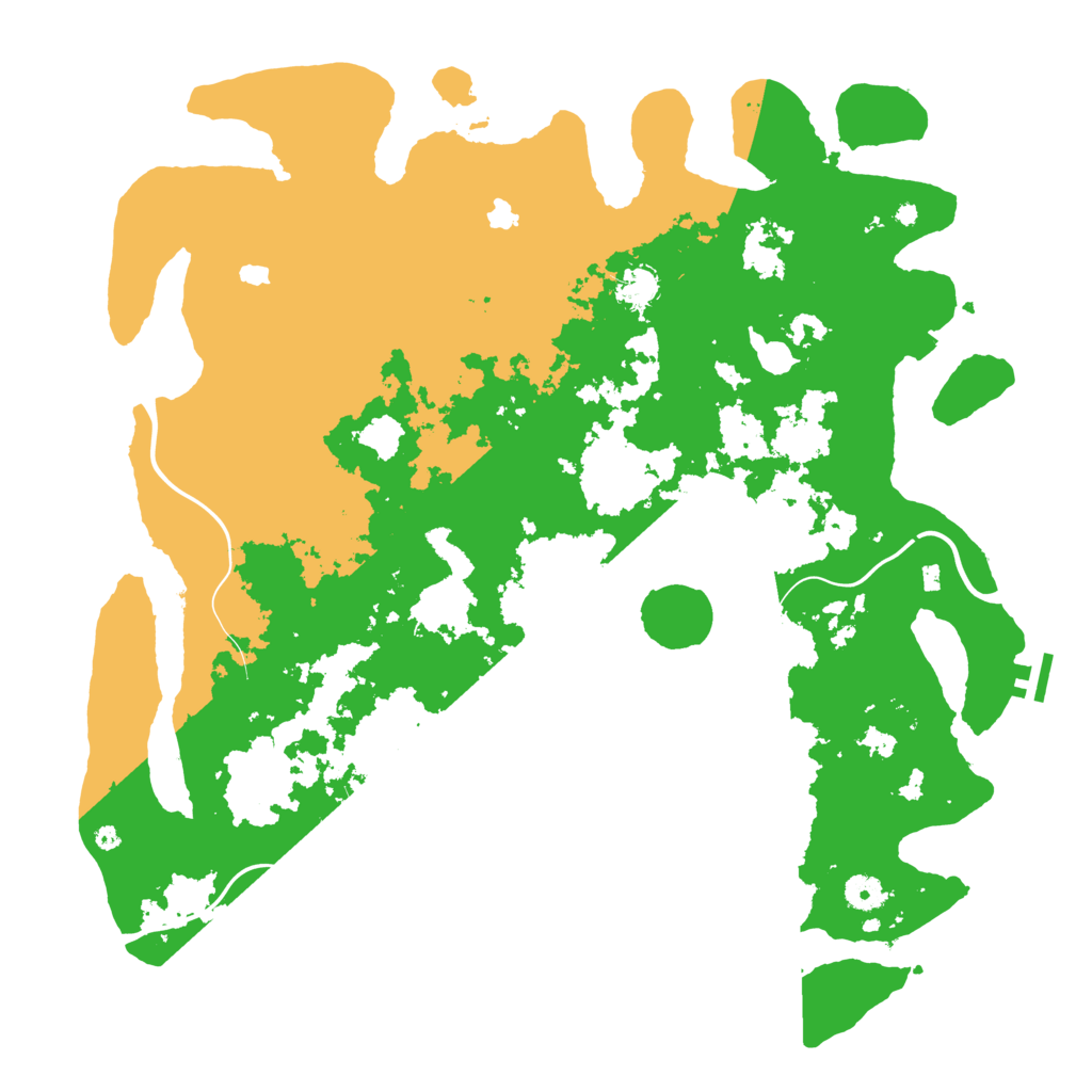 Biome Rust Map: Procedural Map, Size: 4500, Seed: 56927324