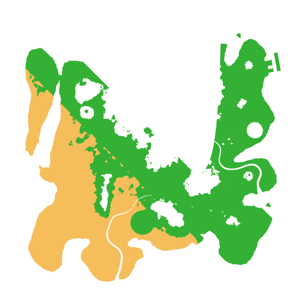 Biome Rust Map: Procedural Map, Size: 3300, Seed: 420145209