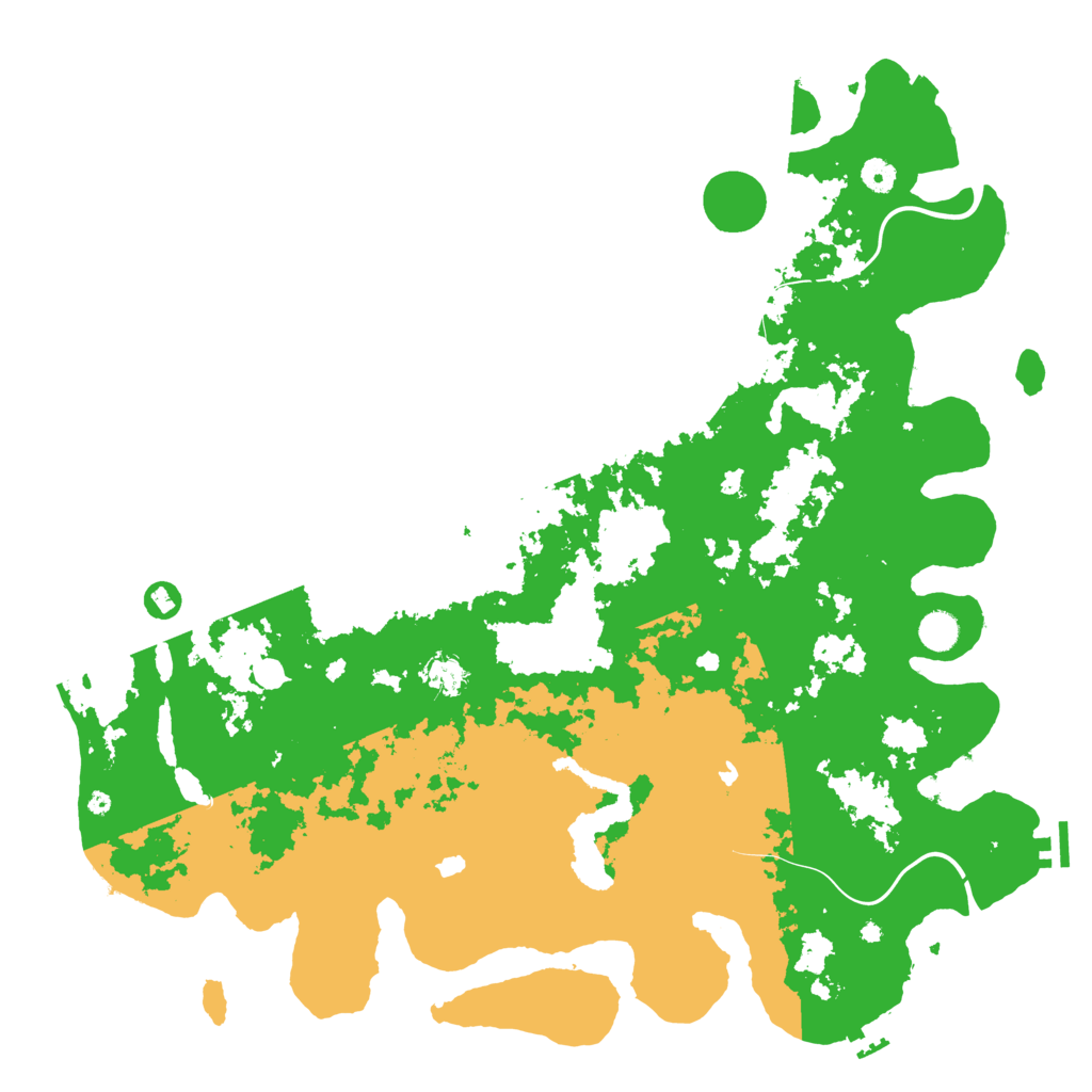 Biome Rust Map: Procedural Map, Size: 4800, Seed: 4582145