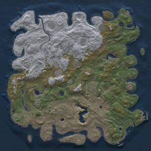 Thumbnail Rust Map: Procedural Map, Size: 4800, Seed: 4582145, 17 Monuments