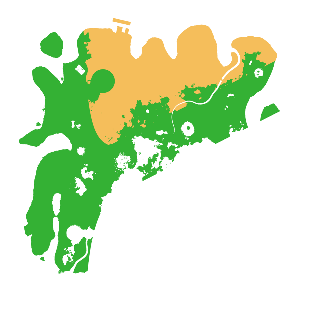 Biome Rust Map: Procedural Map, Size: 3500, Seed: 2117818935