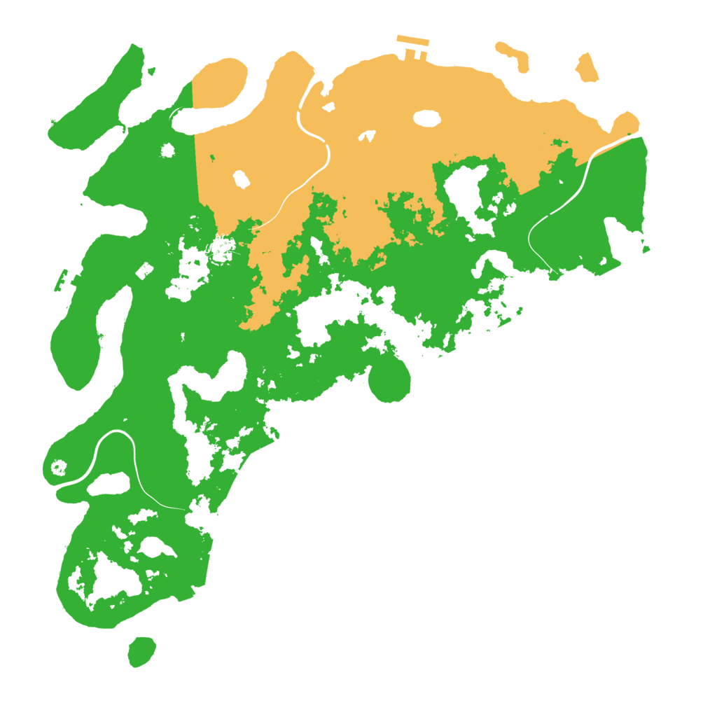 Biome Rust Map: Procedural Map, Size: 4500, Seed: 357635216