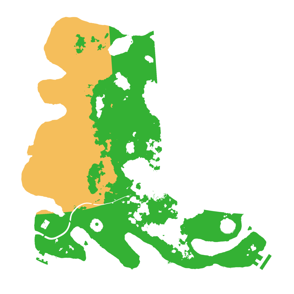 Biome Rust Map: Procedural Map, Size: 3500, Seed: 2059895706