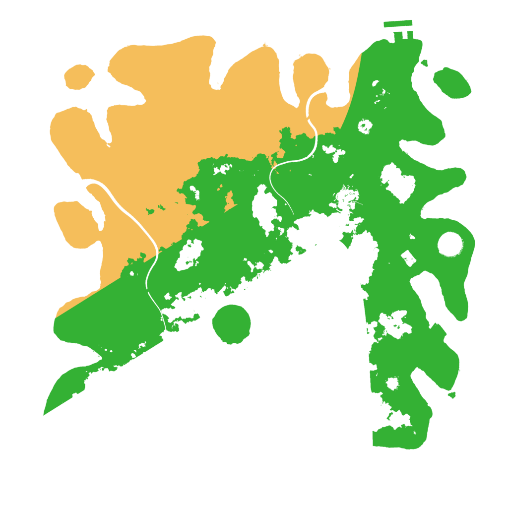 Biome Rust Map: Procedural Map, Size: 3600, Seed: 1748278895