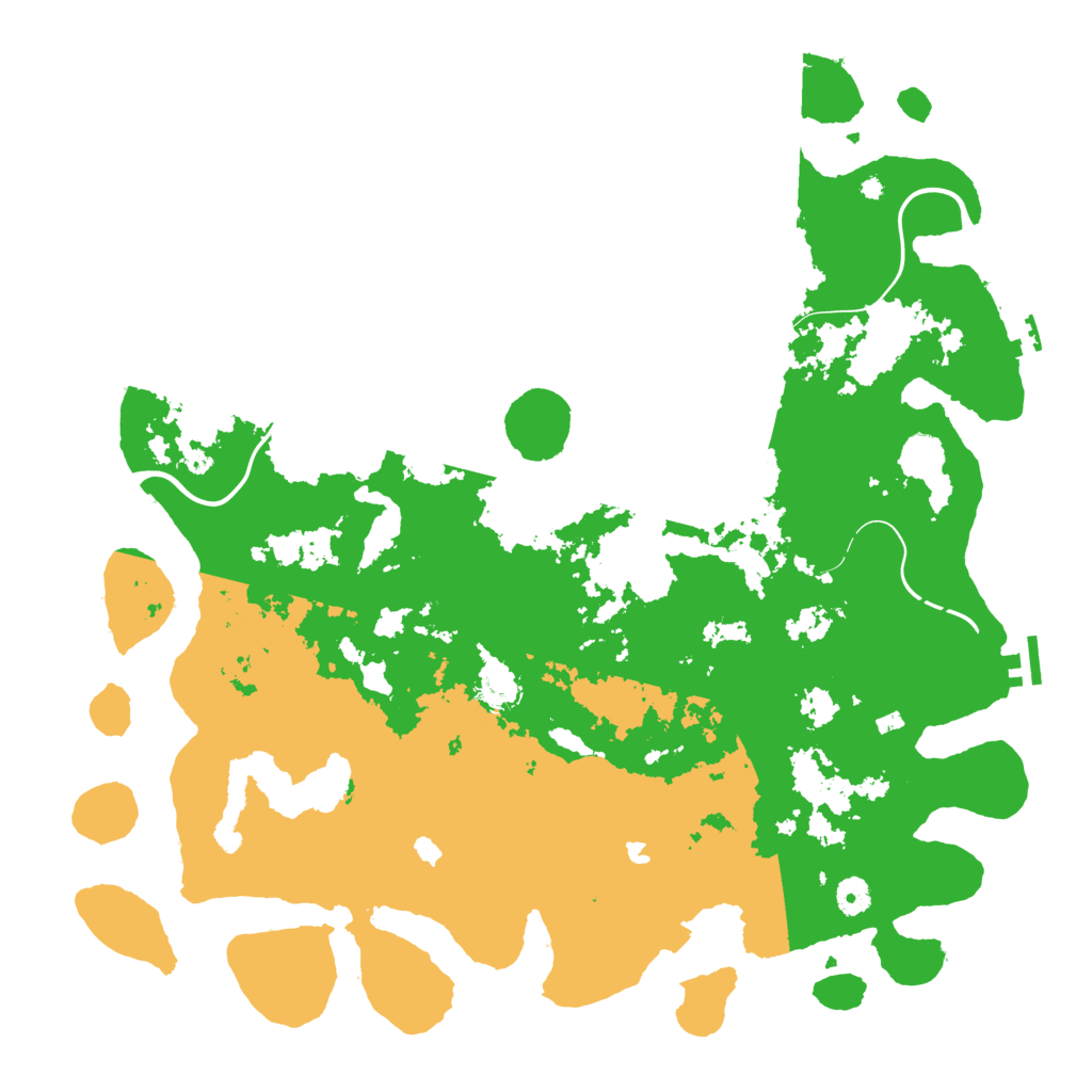 Biome Rust Map: Procedural Map, Size: 4500, Seed: 1678302008