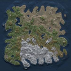 Thumbnail Rust Map: Procedural Map, Size: 4500, Seed: 253585596, 16 Monuments