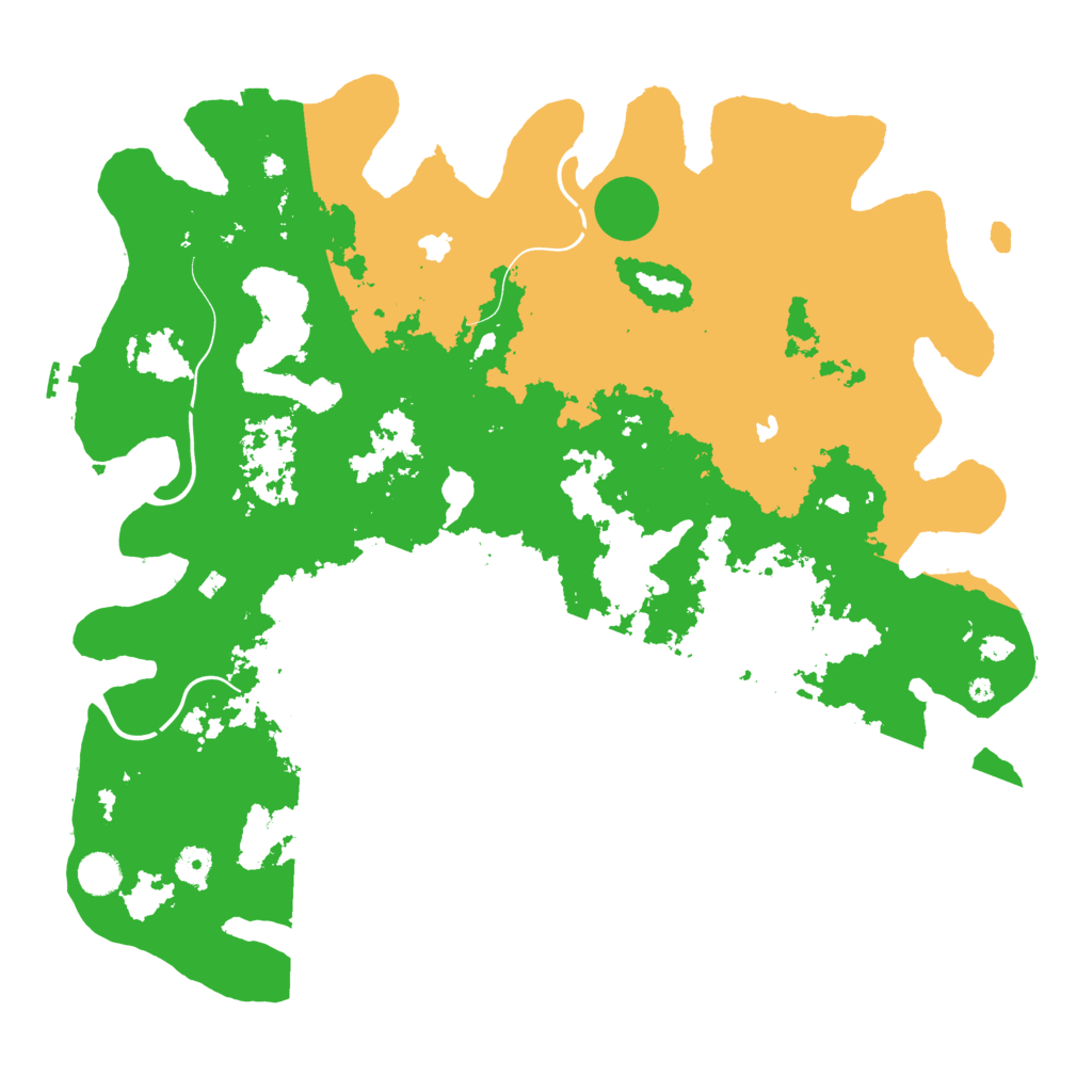 Biome Rust Map: Procedural Map, Size: 4500, Seed: 253585596