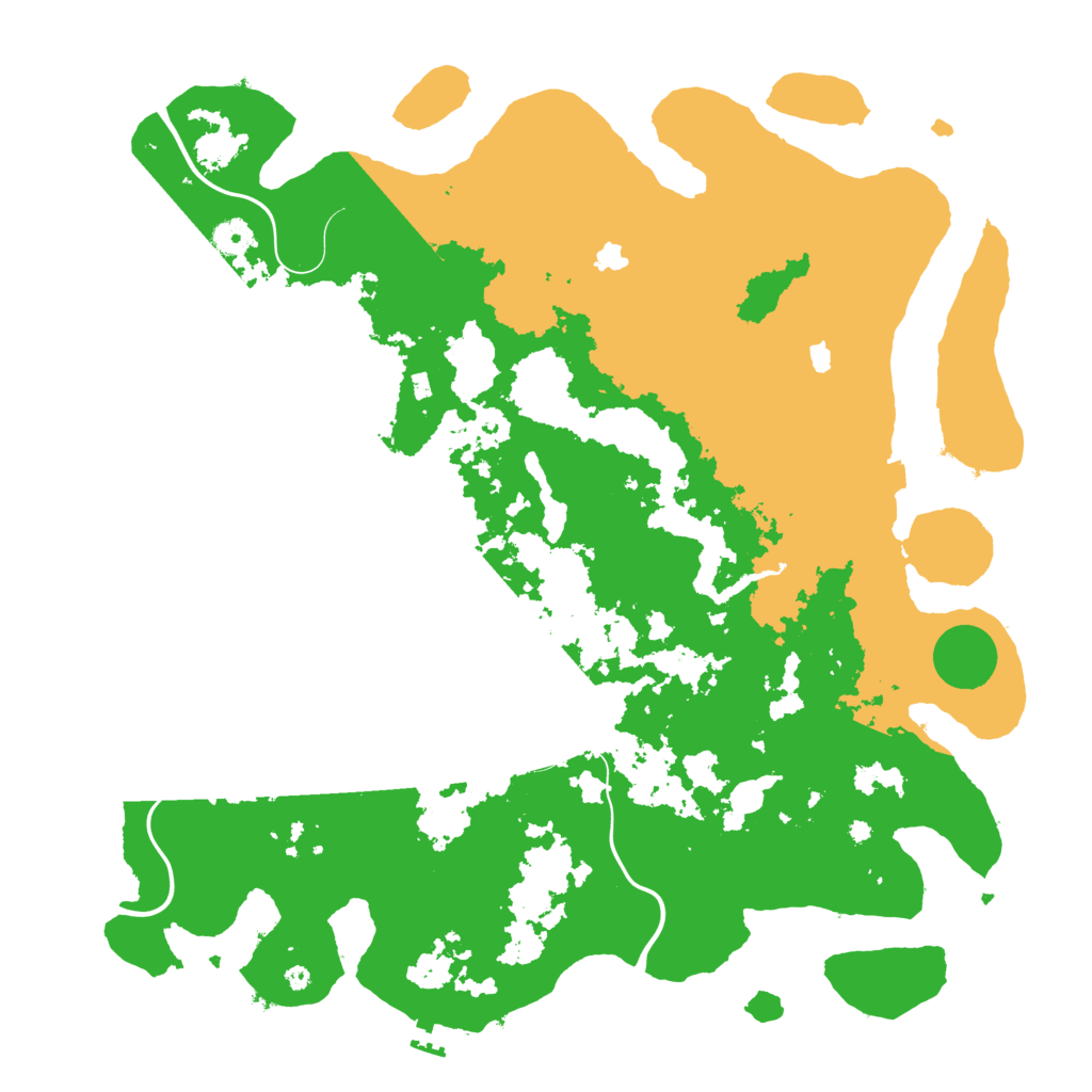 Biome Rust Map: Procedural Map, Size: 4500, Seed: 1208226997