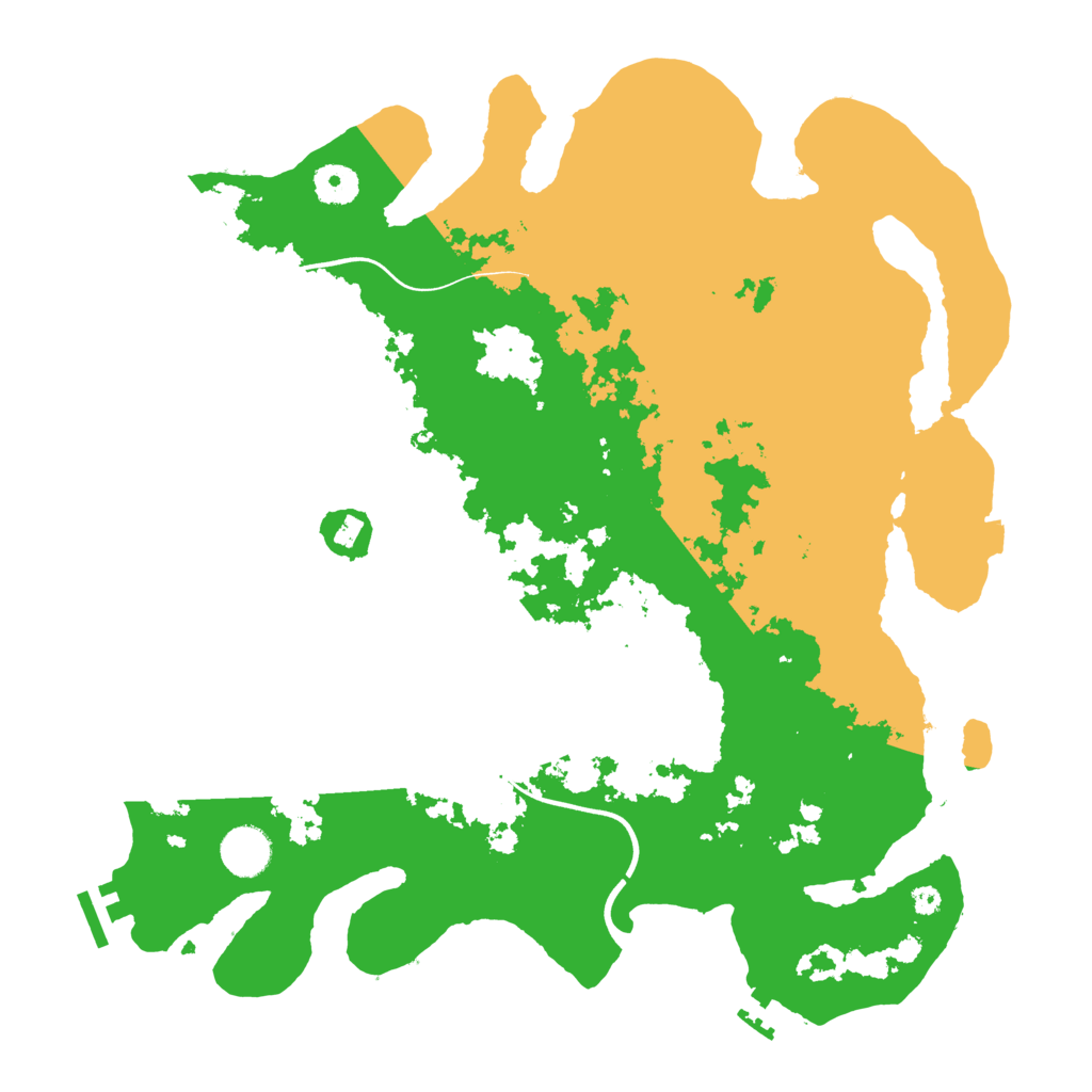 Biome Rust Map: Procedural Map, Size: 3800, Seed: 26140005