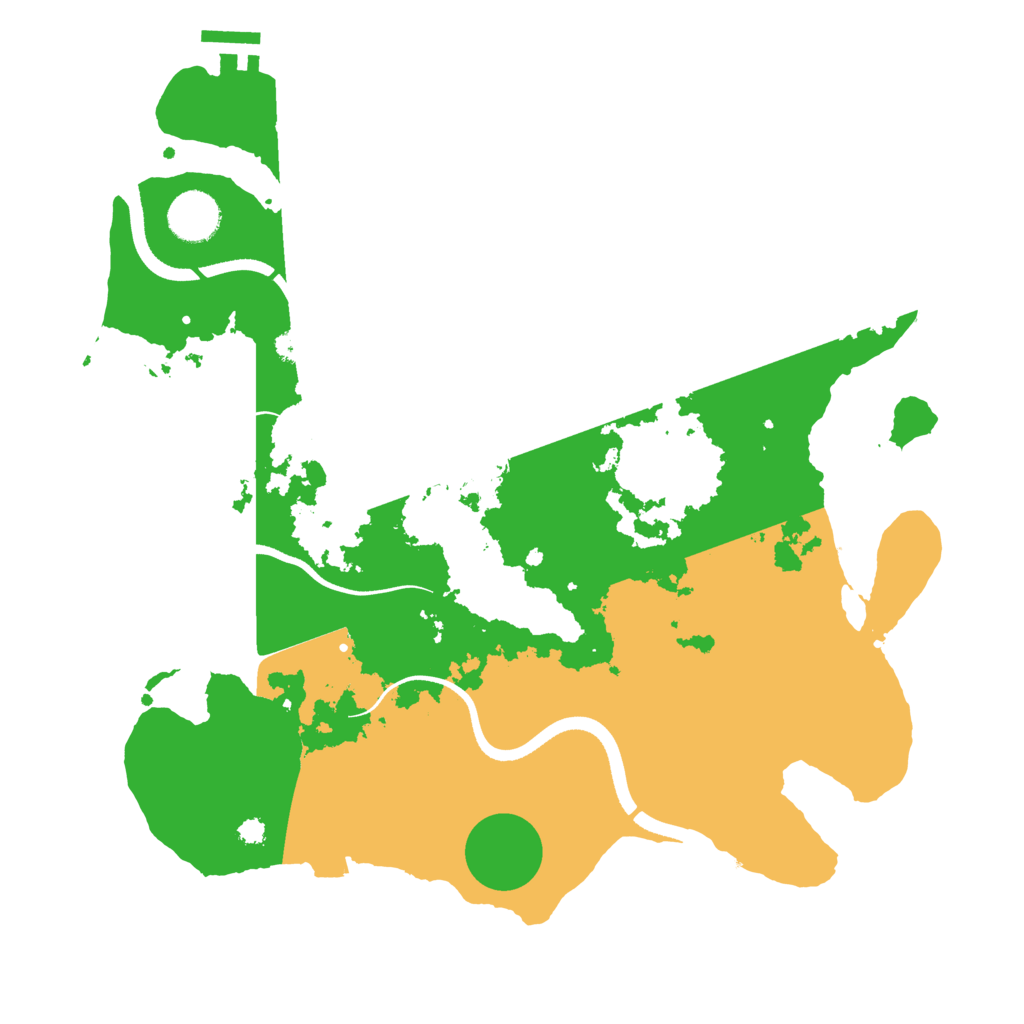 Biome Rust Map: Procedural Map, Size: 3500, Seed: 1752419050