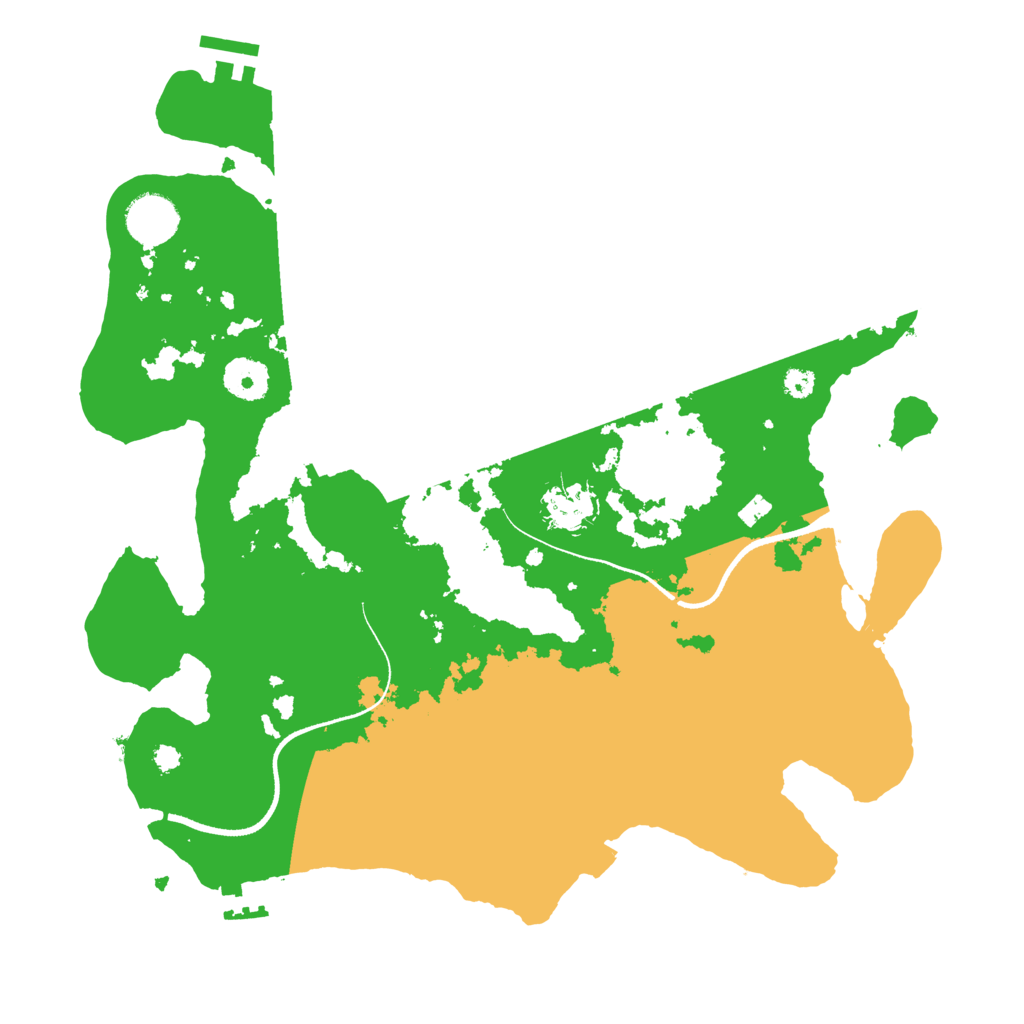 Biome Rust Map: Procedural Map, Size: 3500, Seed: 1752419050