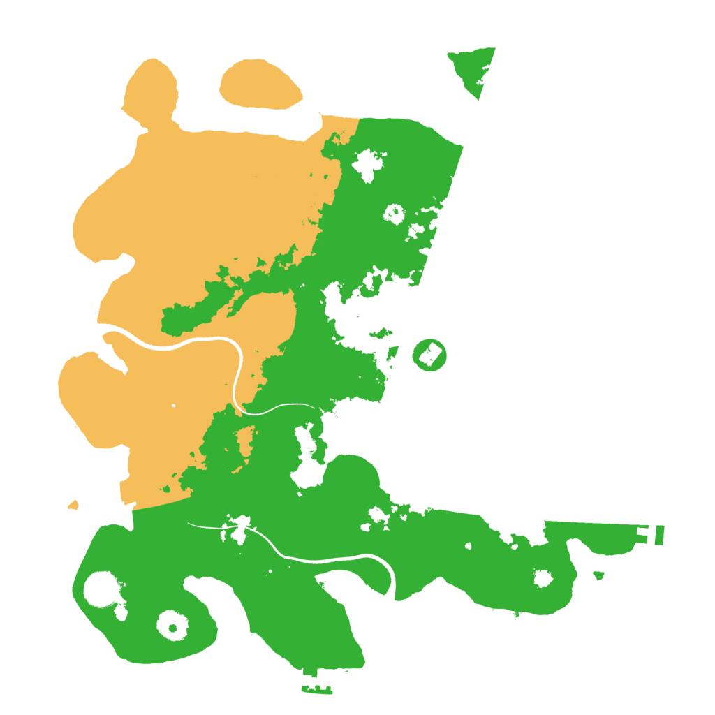 Biome Rust Map: Procedural Map, Size: 3500, Seed: 956409446