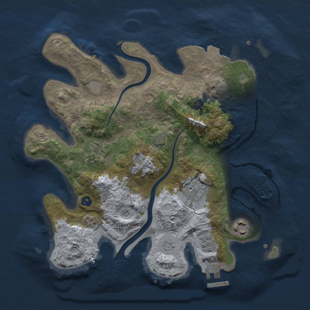 Rust Map: Procedural Map, Size: 2900, Seed: 199, 9 Monuments