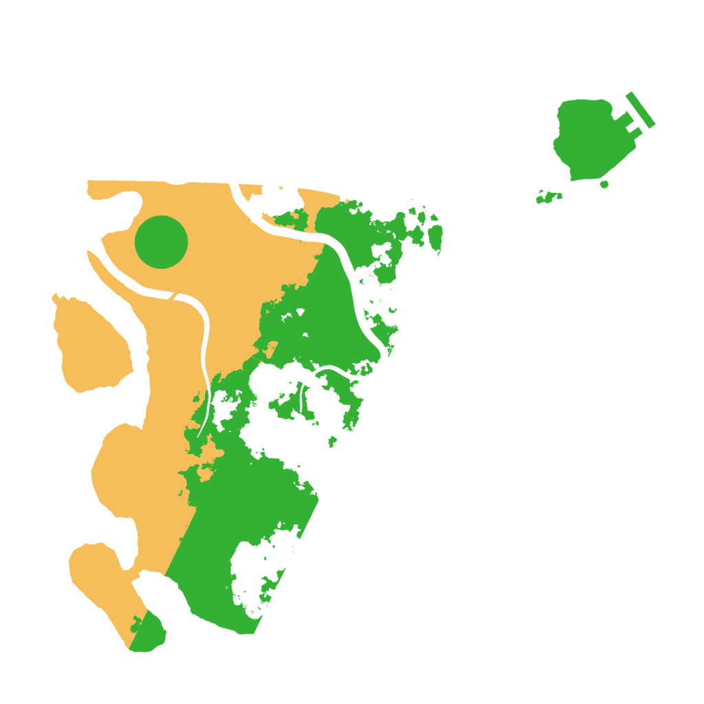 Biome Rust Map: Procedural Map, Size: 3500, Seed: 50003