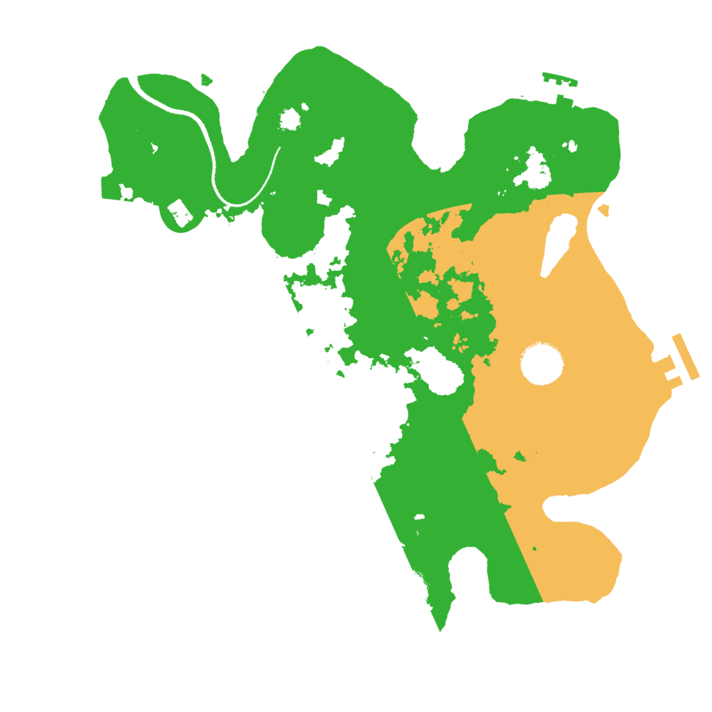 Biome Rust Map: Procedural Map, Size: 3000, Seed: 892231693