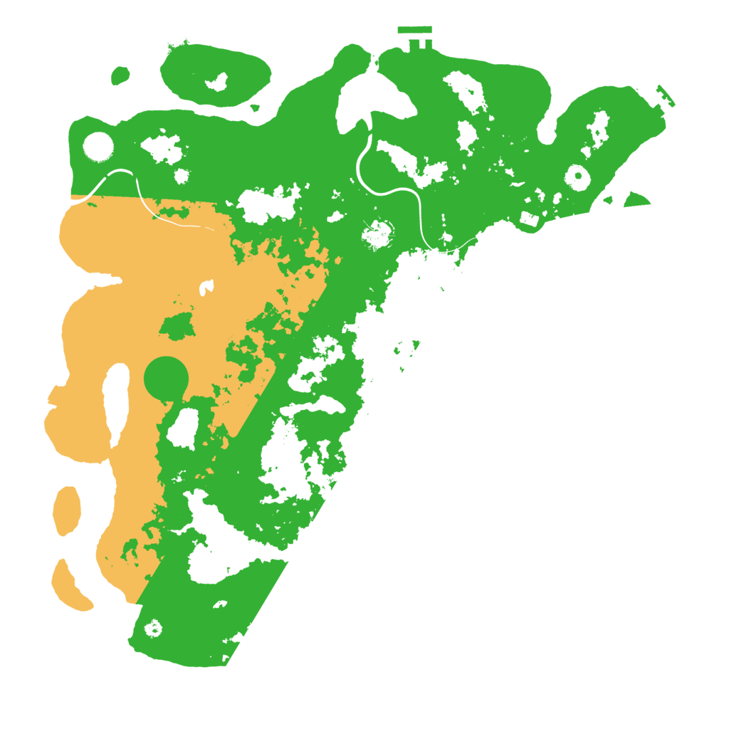 Biome Rust Map: Procedural Map, Size: 4300, Seed: 65653