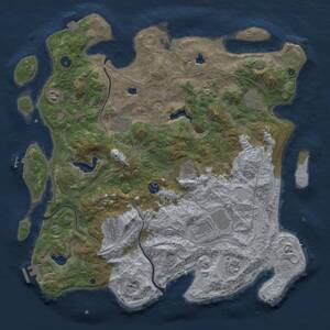 Thumbnail Rust Map: Procedural Map, Size: 4500, Seed: 1881935710, 15 Monuments