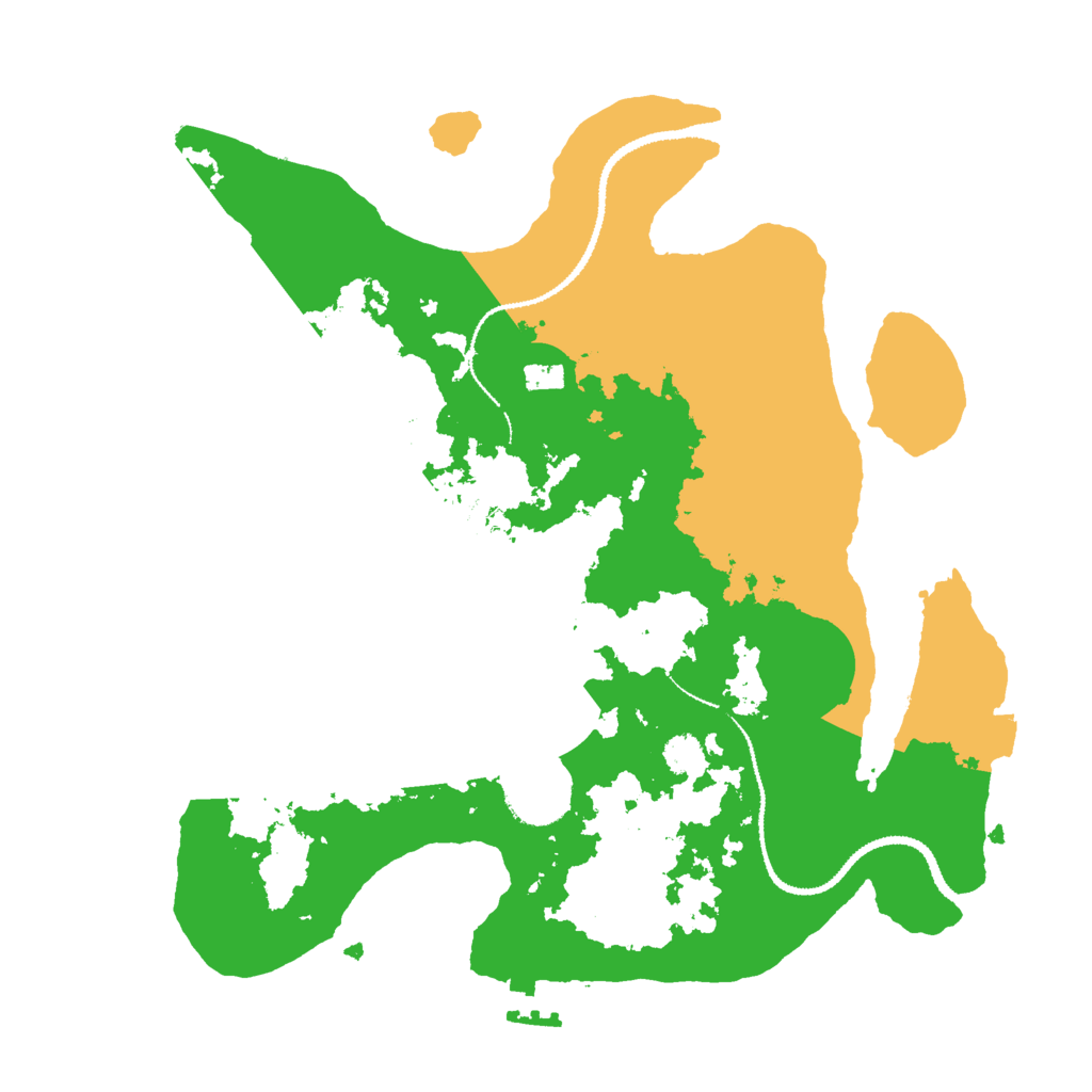 Biome Rust Map: Procedural Map, Size: 3000, Seed: 19767