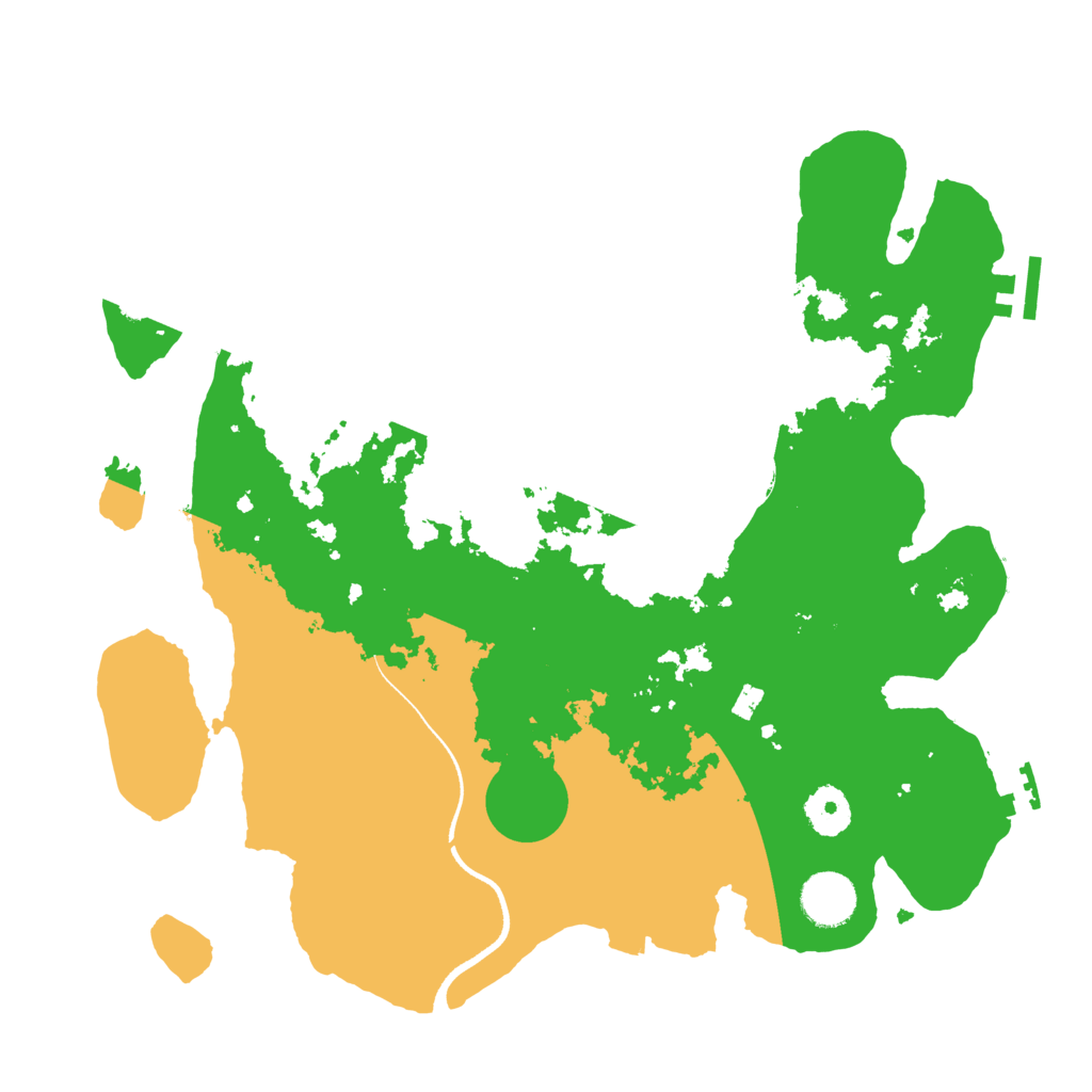 Biome Rust Map: Procedural Map, Size: 3500, Seed: 957048915