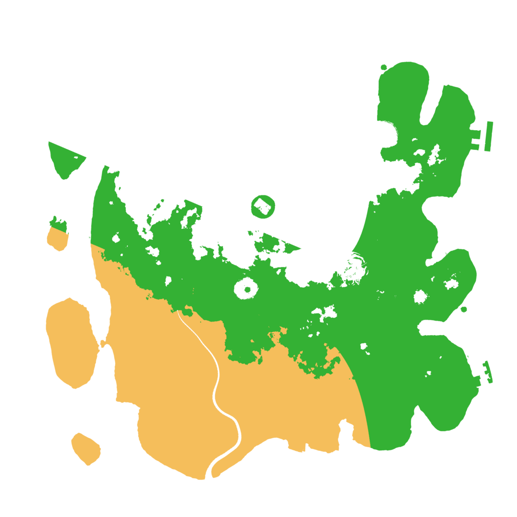 Biome Rust Map: Procedural Map, Size: 3500, Seed: 957048915