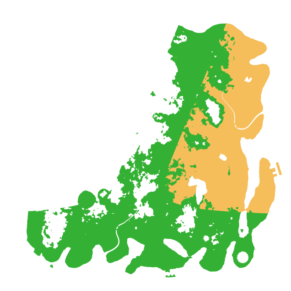 Biome Rust Map: Procedural Map, Size: 4500, Seed: 2104172052