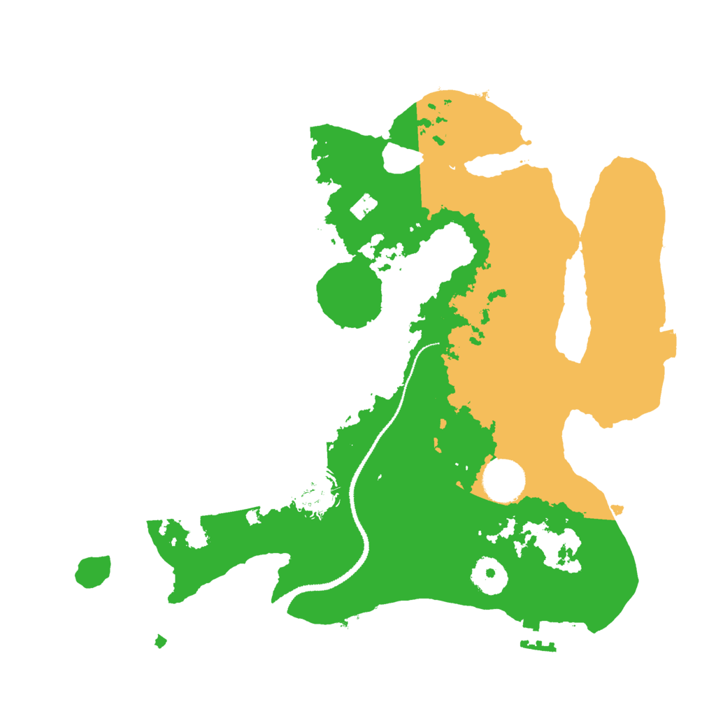 Biome Rust Map: Procedural Map, Size: 3000, Seed: 18564