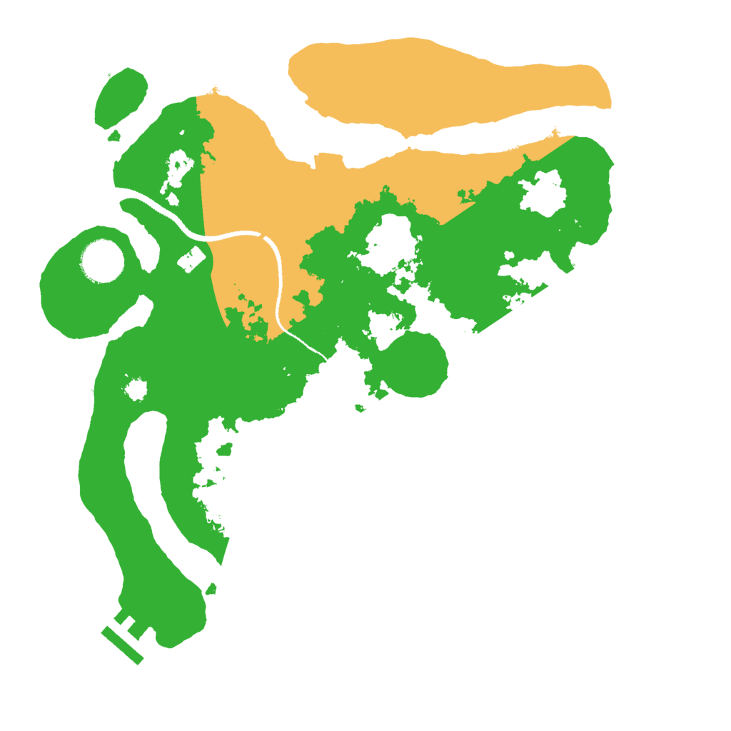 Biome Rust Map: Procedural Map, Size: 3000, Seed: 11657