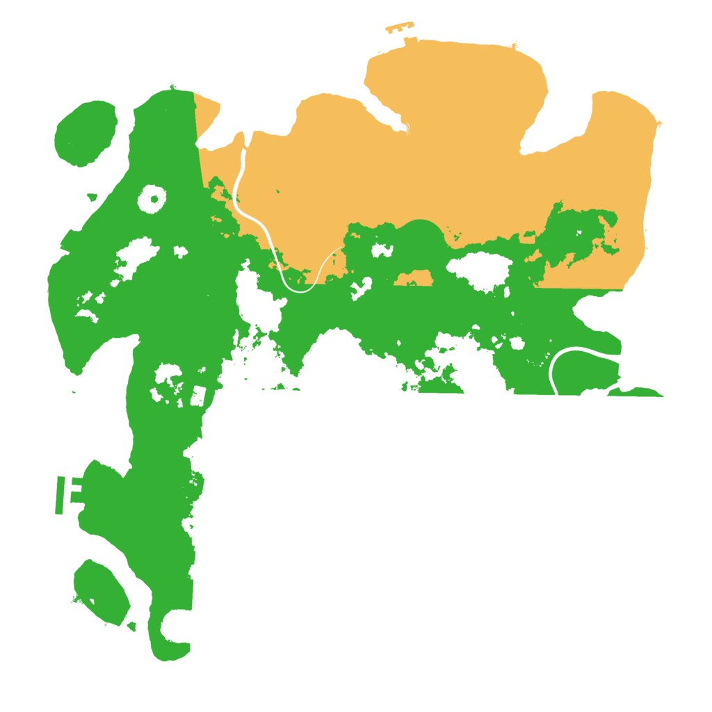 Biome Rust Map: Procedural Map, Size: 3800, Seed: 1545