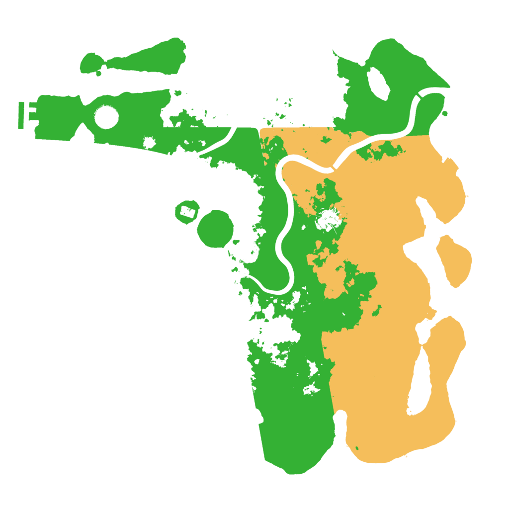 Biome Rust Map: Procedural Map, Size: 3800, Seed: 189252527