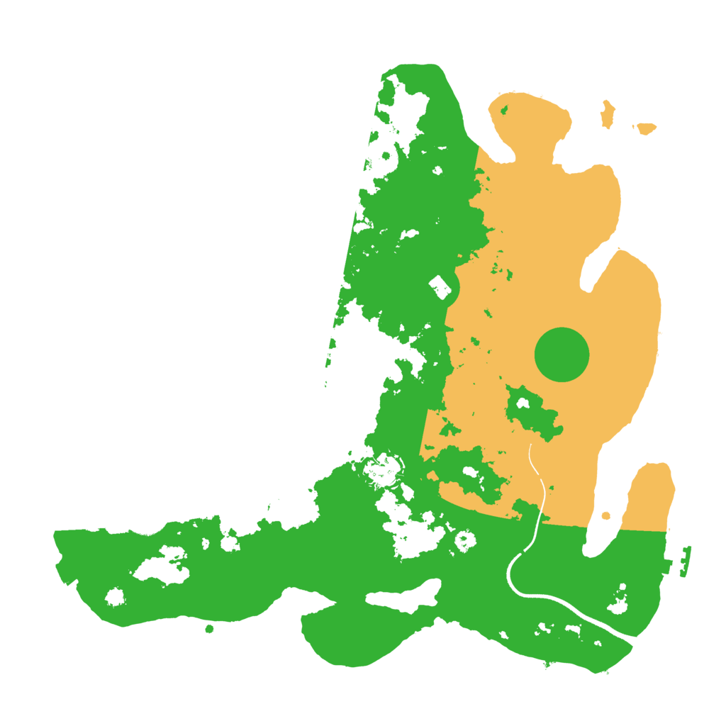 Biome Rust Map: Procedural Map, Size: 3500, Seed: 570636301