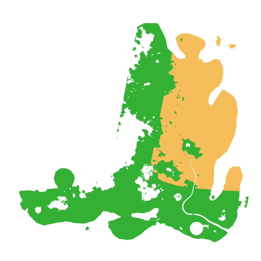 Biome Rust Map: Procedural Map, Size: 3500, Seed: 570636301