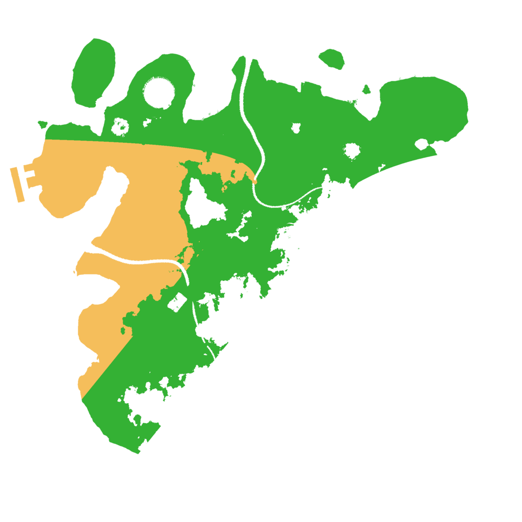Biome Rust Map: Procedural Map, Size: 3000, Seed: 76857