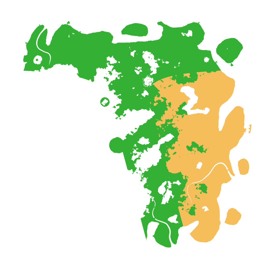 Biome Rust Map: Procedural Map, Size: 4500, Seed: 137868564