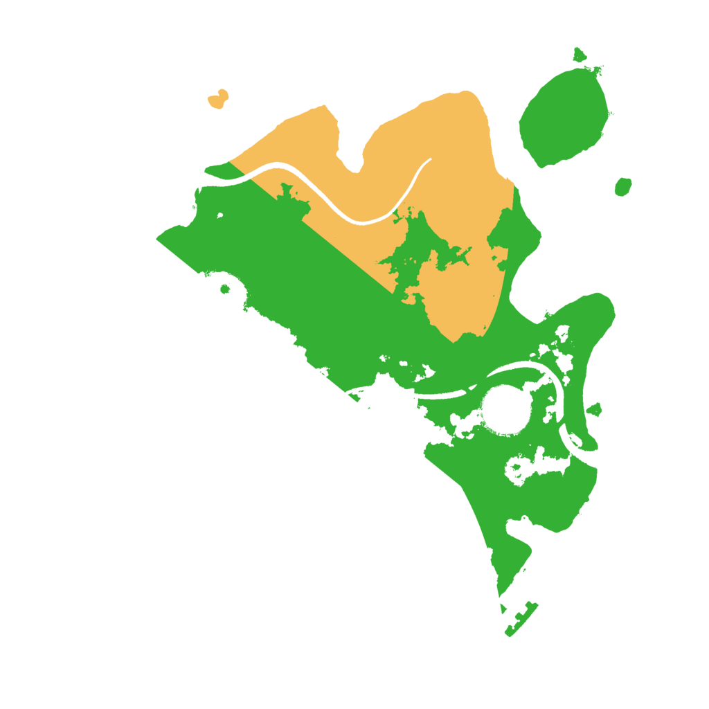 Biome Rust Map: Procedural Map, Size: 2500, Seed: 962456528