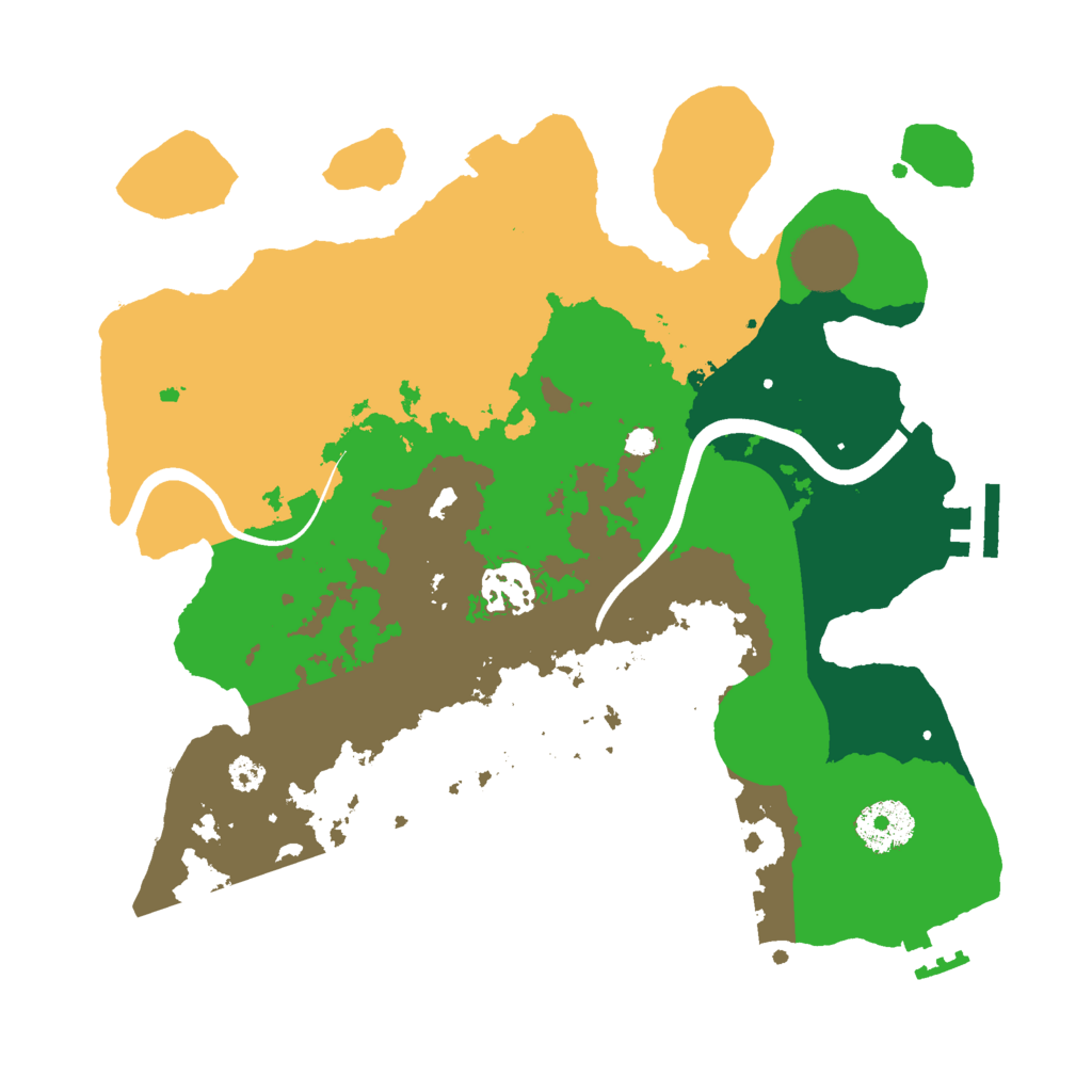 Biome Rust Map: Procedural Map, Size: 3000, Seed: 4163