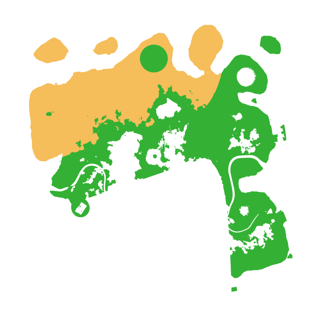 Biome Rust Map: Procedural Map, Size: 3000, Seed: 4163