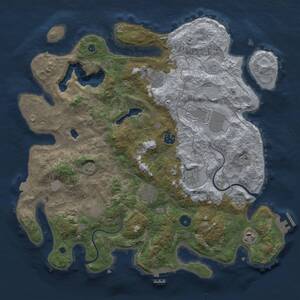 Thumbnail Rust Map: Procedural Map, Size: 4000, Seed: 20228, 14 Monuments