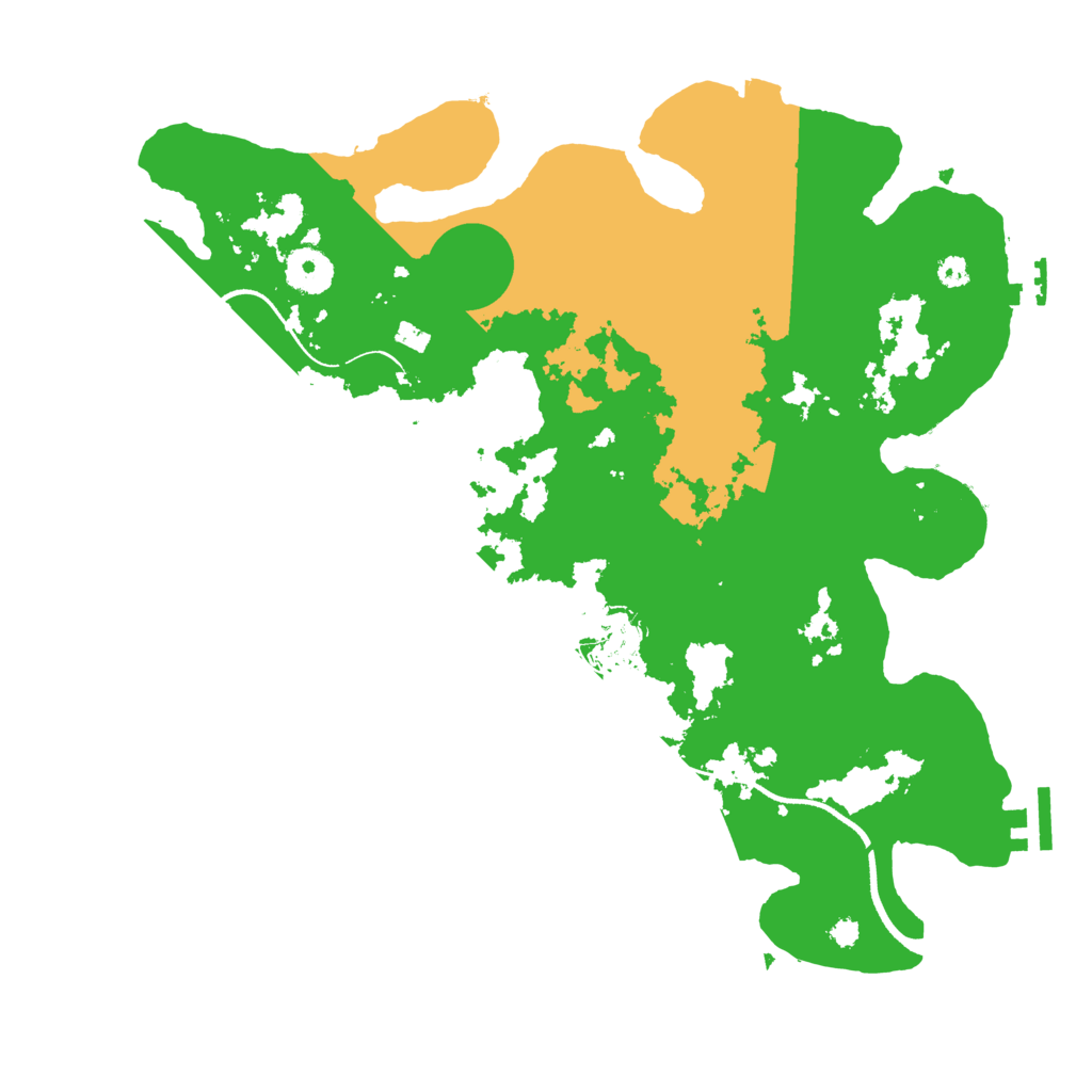 Biome Rust Map: Procedural Map, Size: 3500, Seed: 676290129